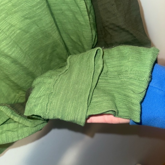 Free People Like New Green Quarter Zip Sweater: Size- Small - Picture 8 of 8